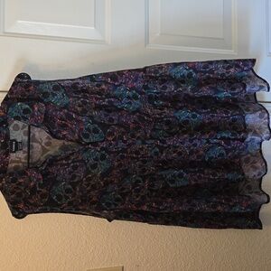Torrid Skull High Low Blouse